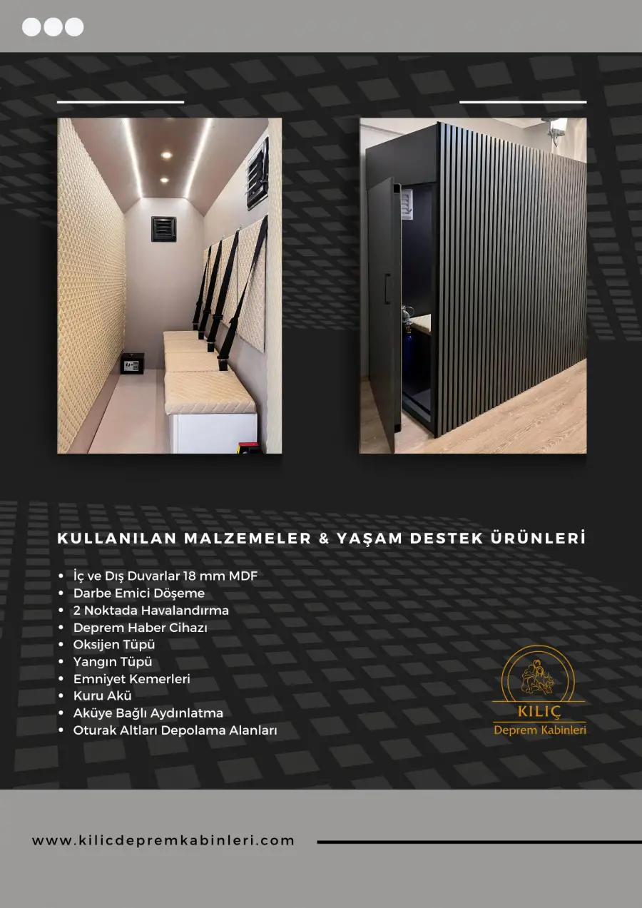 Deprem Kabini Malzeme Kalitesi